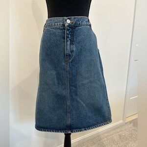 GAP Blue A-Line Denim Skirt